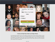 Tablet Screenshot of meetlocalsinglewomen.com